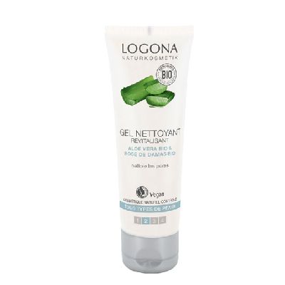 Gel Nettoyant Aloe Rose Damas 100Ml Logona