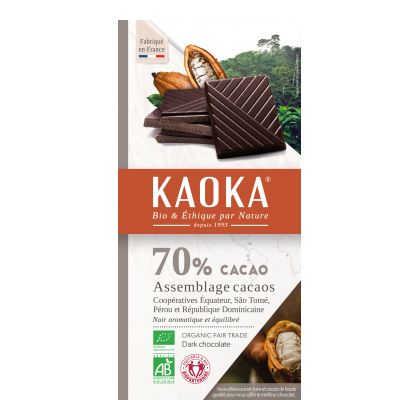 Kaoka Noir 70% 100g De Non Ue