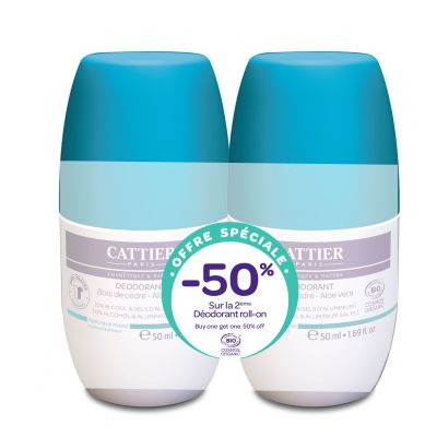 Lot Deodorant Roll On 24 H 2 X50 Ml