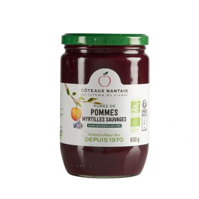 Puree Pommes Myrtilles 630g